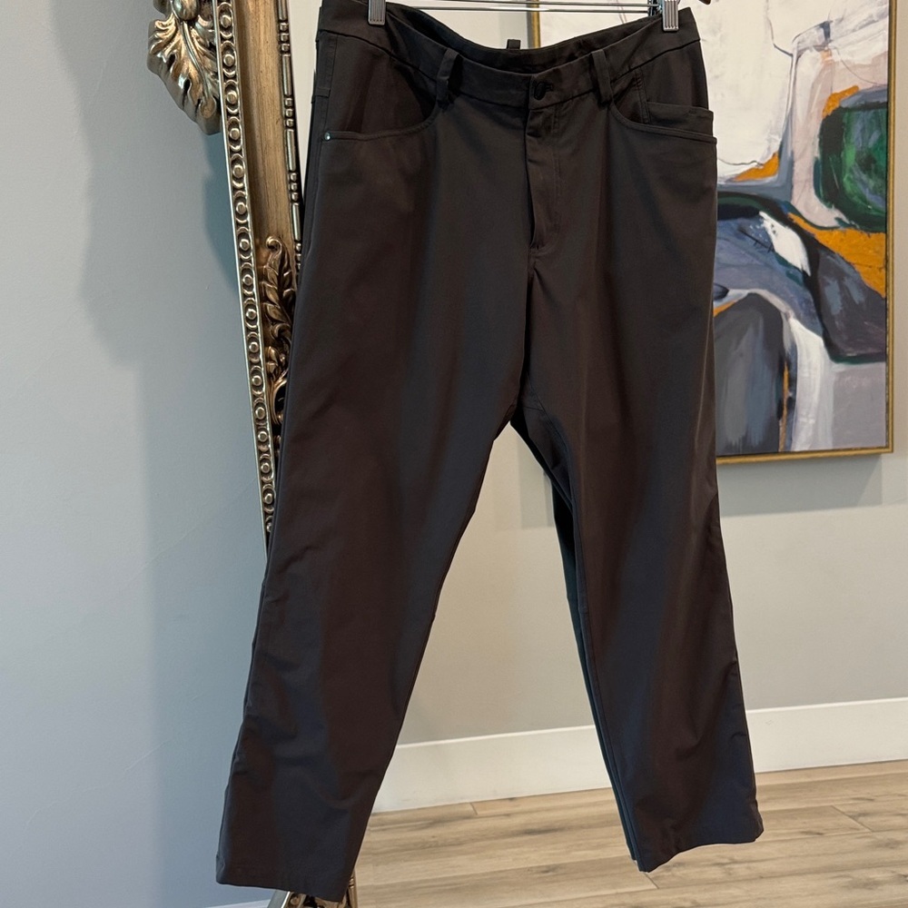 lululemon athletica Black Straight-Leg Chinos